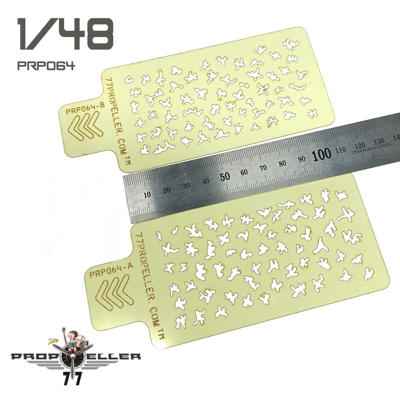 1:48 Italian aircraft camouflage airbrush template __2 Pieces _NO. 1