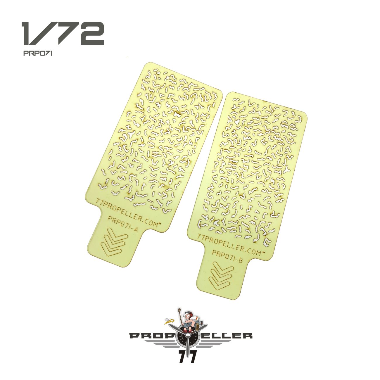 1:72 Italian aircraft camouflage airbrush template _ 2 Pieces_NO. 4