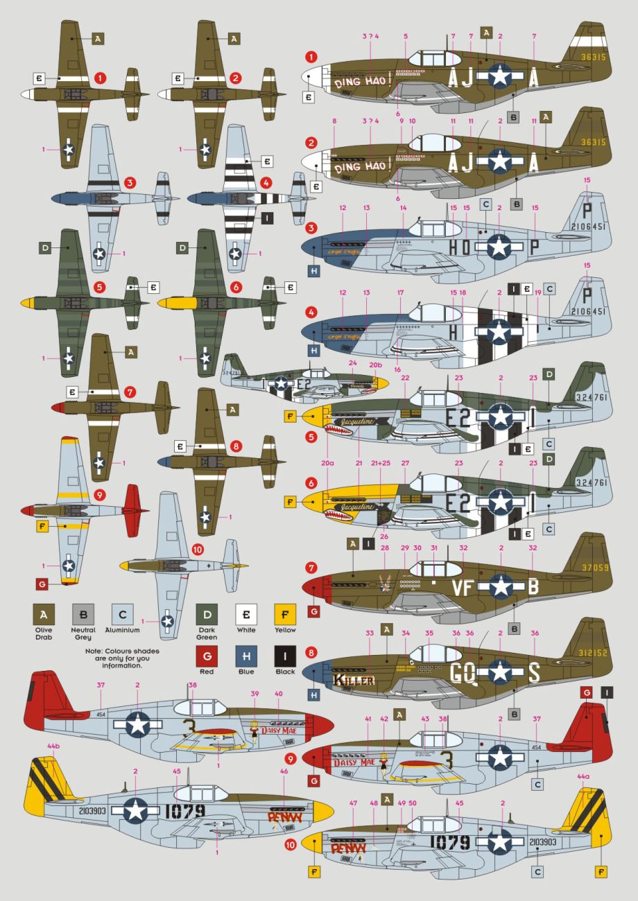 1:48 North-American P-51B Mustang, Pt.1