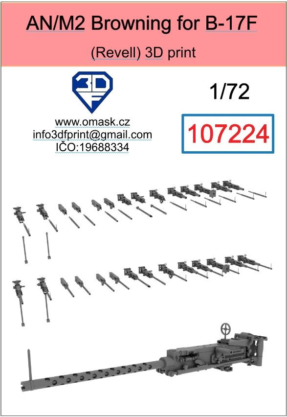 1:72 AN/AM Browning for B-17F