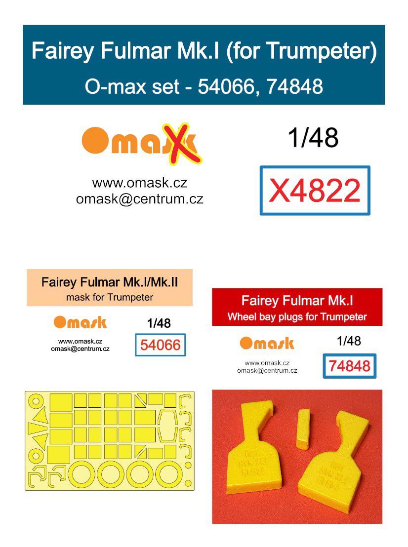 1:48 Fairey Fulmar Mk.I O-max set (for Trumpeter)