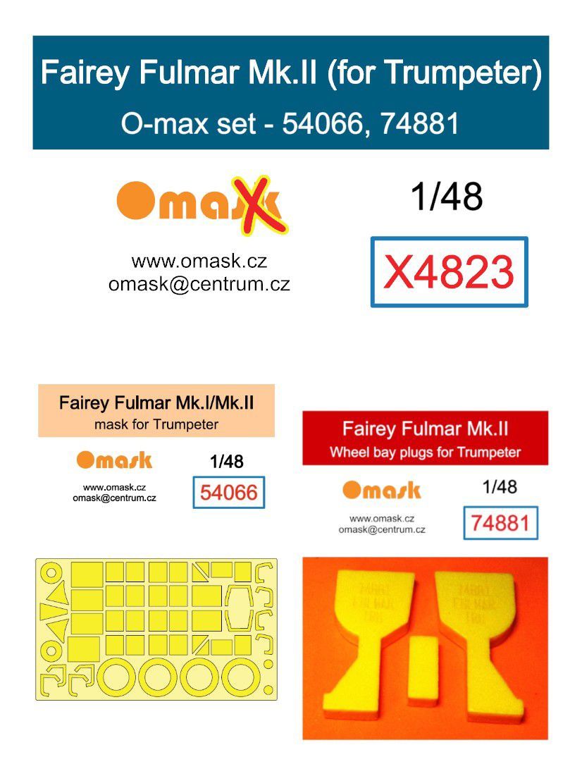 1:48 Fairey Fulmar Mk.II O-max set (for Trumpeter)