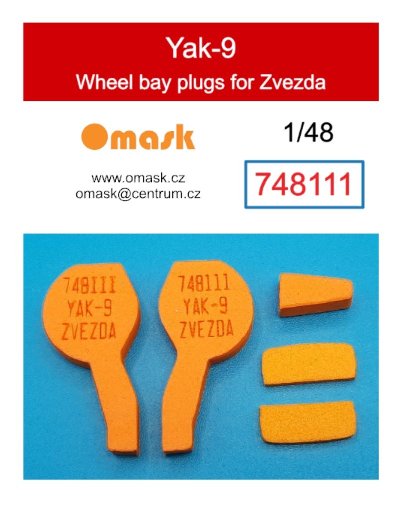 1:48 Yak-9 wheel bay plugs (for Zvezda)