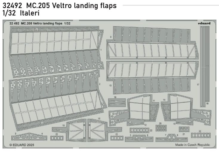 1:32 Macchi MC.205 Veltro landing flaps