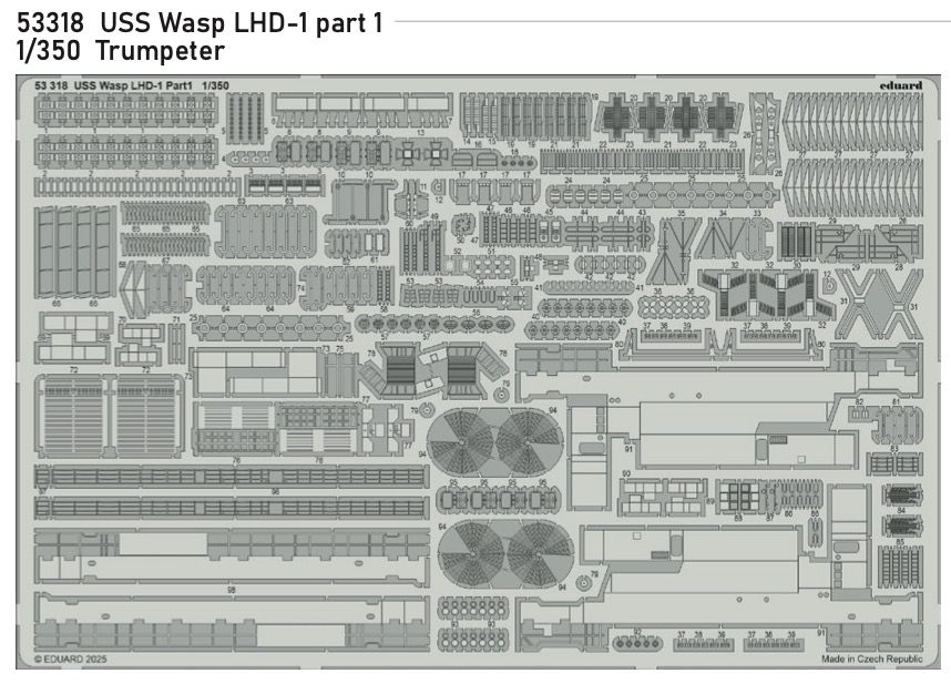 1:350 USS Wasp LHD-1 part 1