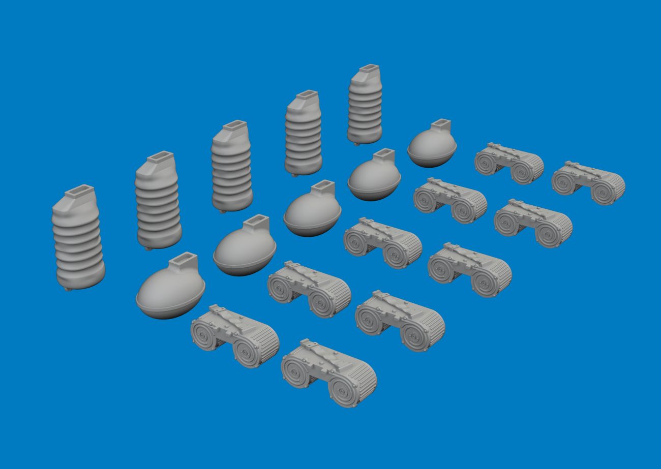 1:32 MG 15 magazines & case catchers