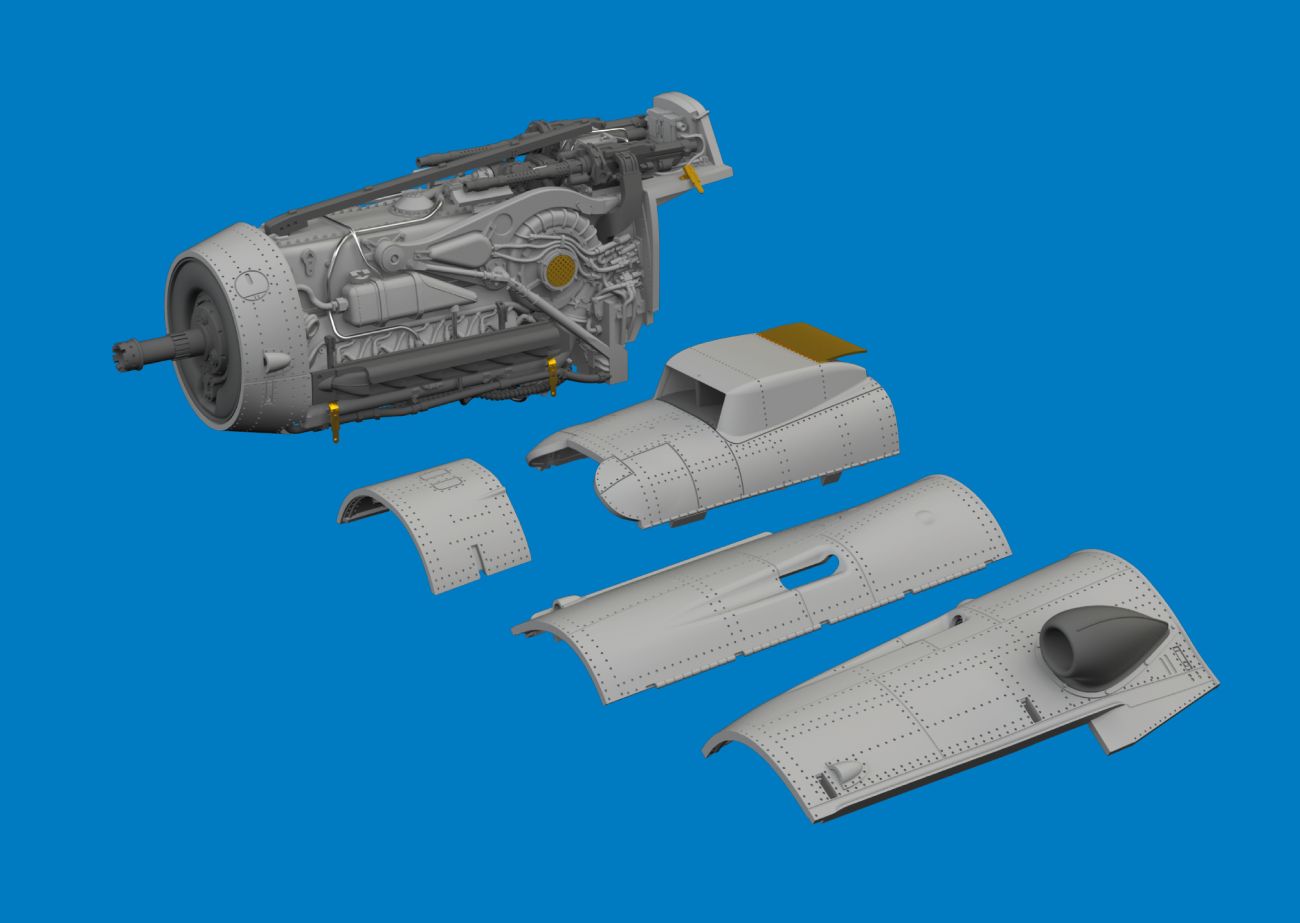 1:72 Bf-109G-10 WNF engine