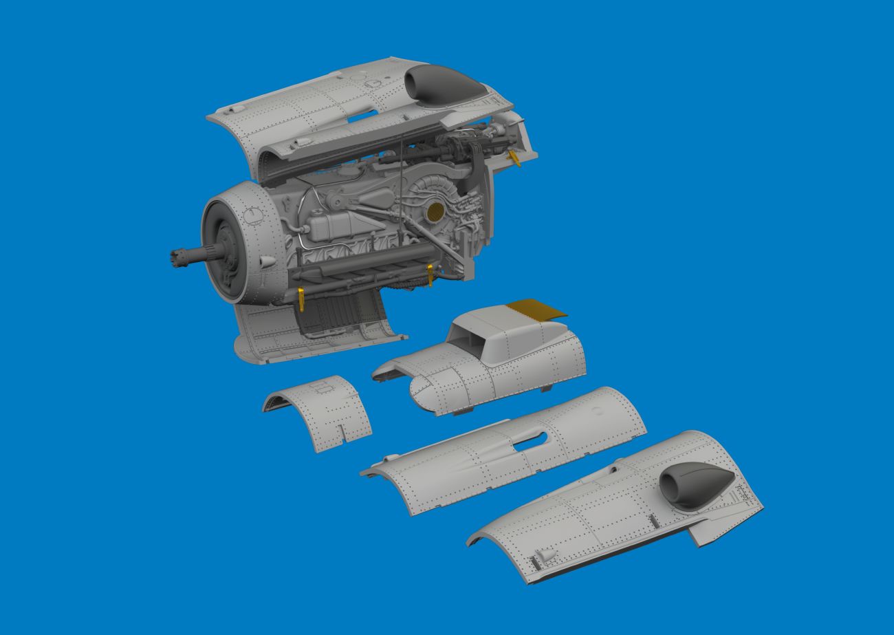 1:72 Bf-109G-10 Mtt Regensburg engine