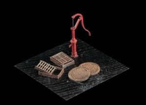 1:72 Water pump drains