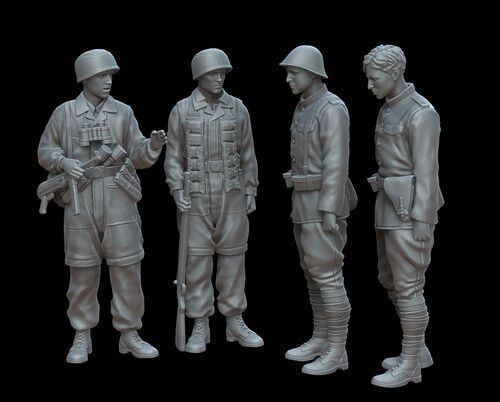 1:72 German Fallschirmjäger And Dutch Prisoners - Dordrecht 1940