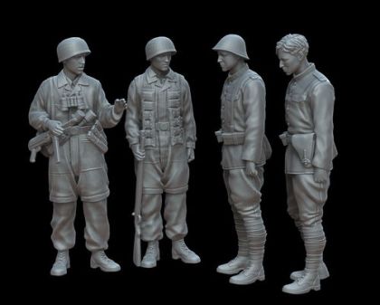 1:72 German Fallschirmjäger And Dutch Prisoners - Dordrecht 1940