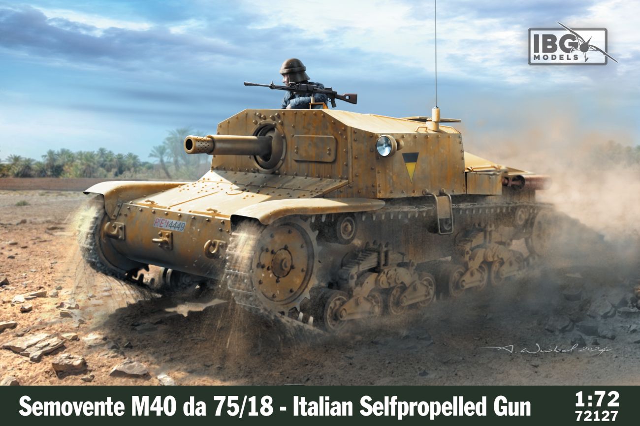 1:72 Semovente M40 da 75/18 - Italian 75mm Selfpropelled Gun