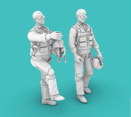 1:32 Vietnam Pilots Standing/Climbing SET1