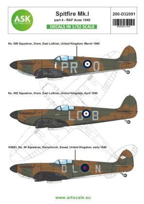 1:32 Spitfire Mk.I early part 4 - RAF Aces 1940