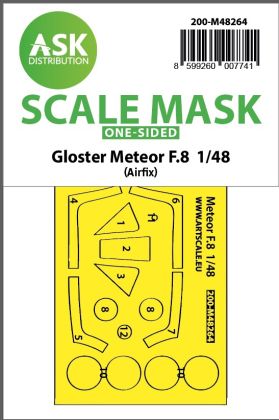 1:48 Gloster Meteor F.8 one-sided express fit mask for Airfix