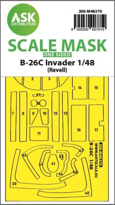 1:48 B-26C Invader one-sided express fit mask for Revell