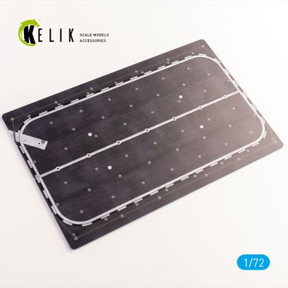 1:72 JMSDF Hyuga (DDH 181) front lift - Base - Acrylic 3 mm (280 x 180 mm) (170 g)