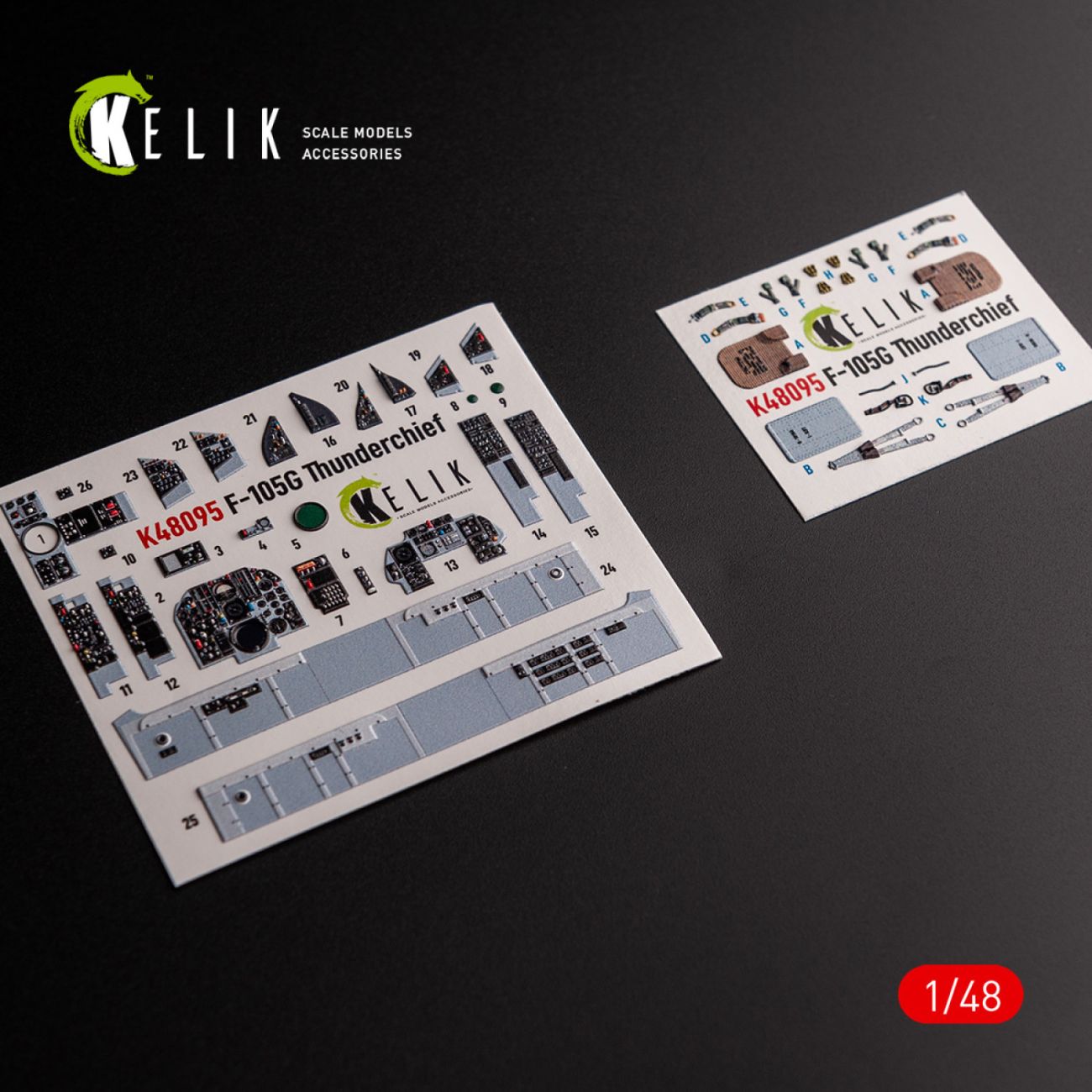 1:48 F-105G Thunderchief - interior 3D decals for HobbyBoss kit