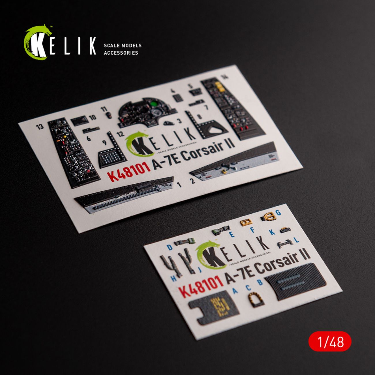 1:48 A-7E Corsair II- interior 3D decals for HobbyBoss kit