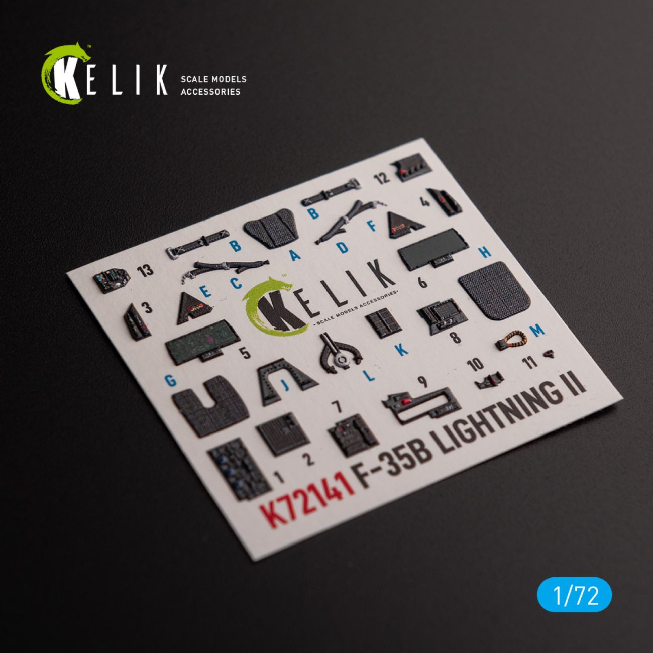 1:72 F-35B - interior 3D decals for Tamiya kit