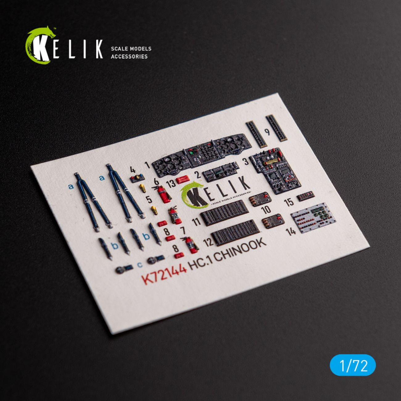 1:72 HC.1 Chinook - interior 3D decals for Airfix kit
