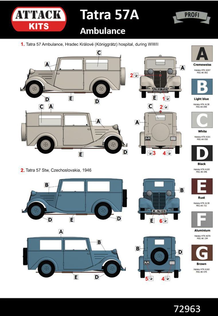 1:72 Tatra T57A Ambulance