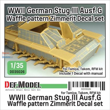 1:35 STuG.III Ausf.G Waffle Pattern Zimmerit