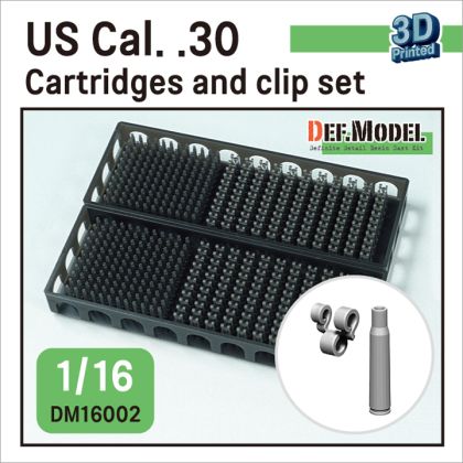 1:16 US Cal. .30 Cartridges And Clip Set (Over 200 Cartridges And Clip Parts)
