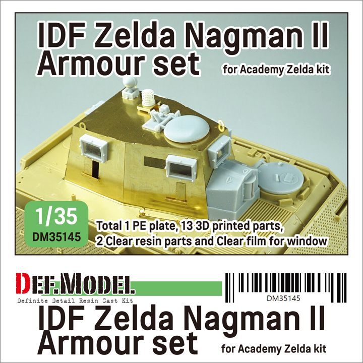 1:35 IDF Zelda Nagman II Armour Set (For Academy Zelda Kit)