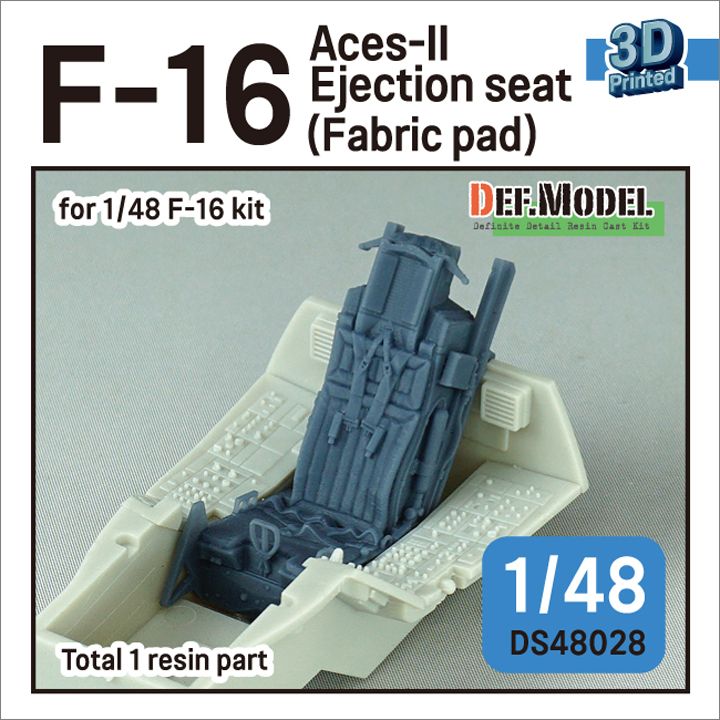 1:48 F-16 Aces-II Ejection Seat (Fabric Pad) (For F-16 Kit)
