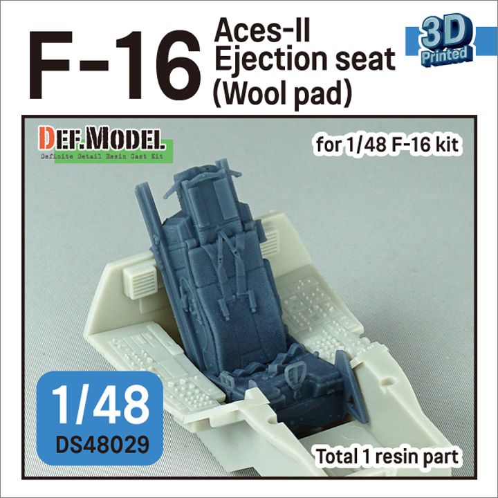 1:48 F-16 Aces-II Ejection Seat (Wool Pad) (For F-16 Kit)