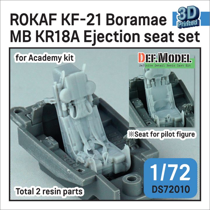 1:72 ROKAF KF-21 Boramae MB KR18A Ejection Seat Set (For Academy Kit)