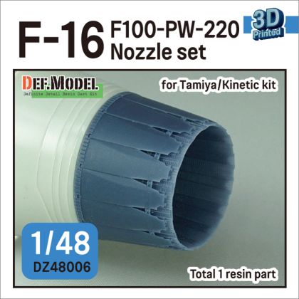1:48 F-16 F100-PW-220 Nozzle Set (For Tamiya, Kinetic)