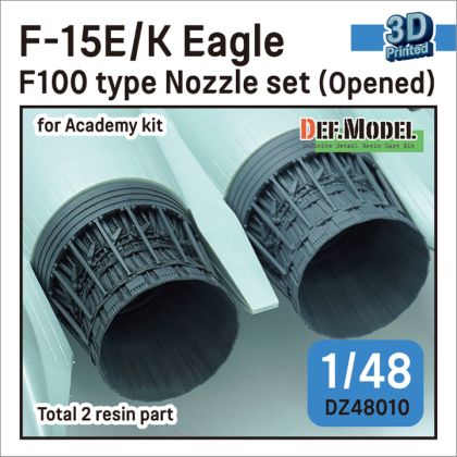 1:48 F-15E/K Eagle F100 Type Nozzle Set - Opened (For Academy Kit)