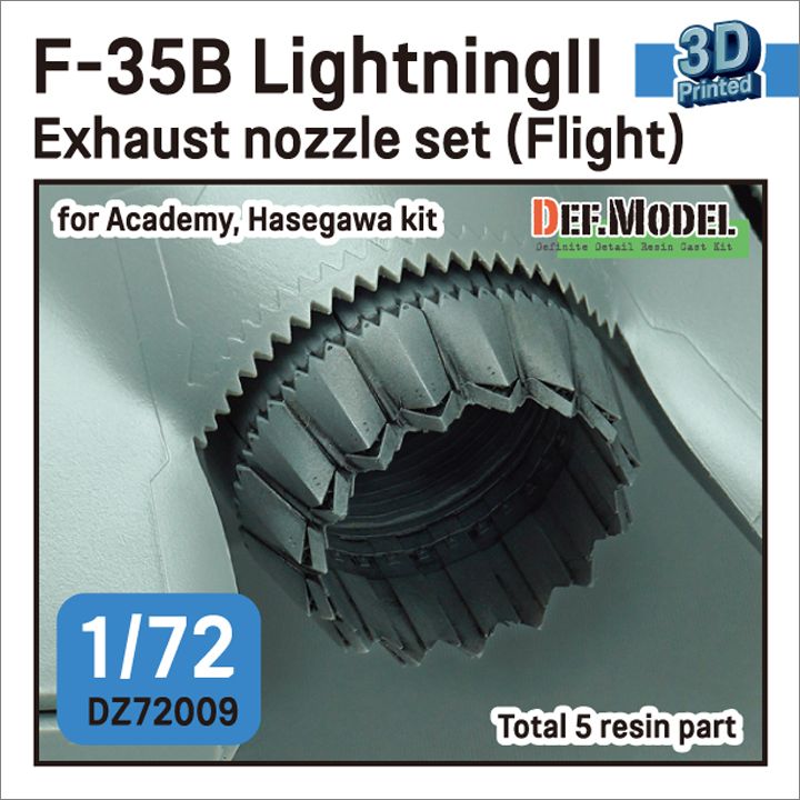 1:72 F-35B Lightning II Exhaust Nozzle Set - Flight (For Academy, Hasegawa Kit)