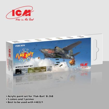 Flak Bait Acrylic Paint Set