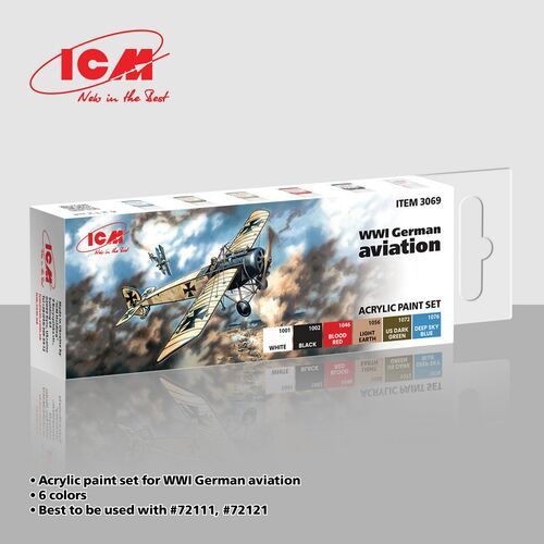 WWI German Aviations Acrylic Paint Set
