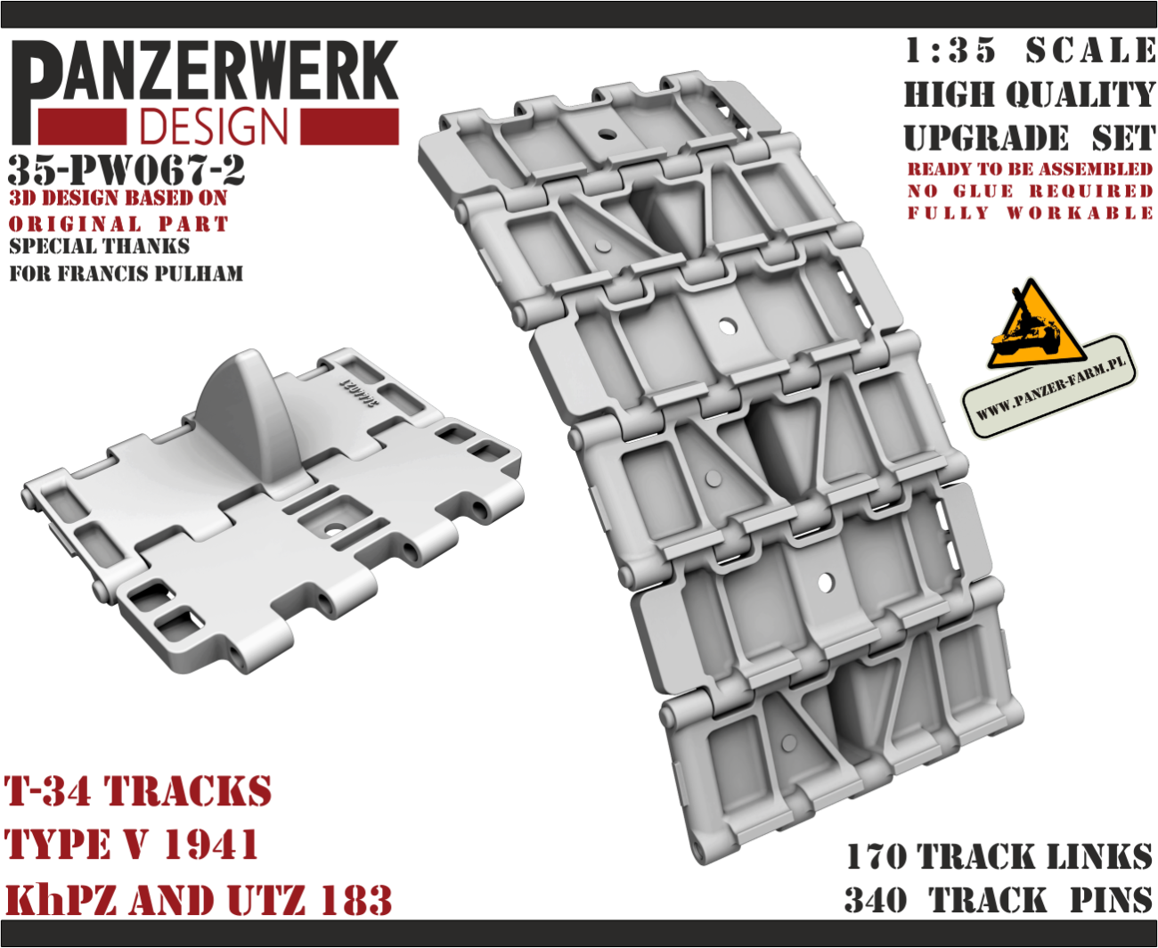 1:35 T-34 tracks V type 1941