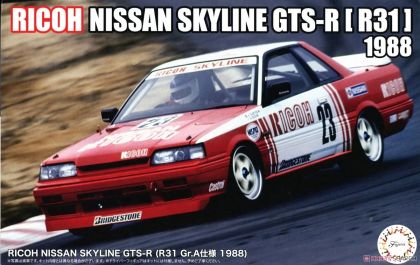 1:24 RICOH NISSAN SKYLINE GTS-R (R31 Gr.A 1988)