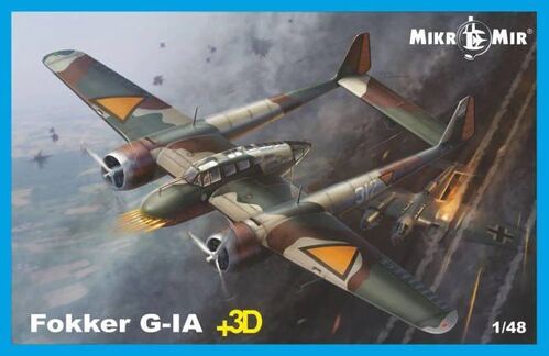 1:48 Fokker G-1A + 3D Engines