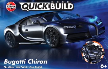 Bugatti Chiron in Black. QUICK BUILD