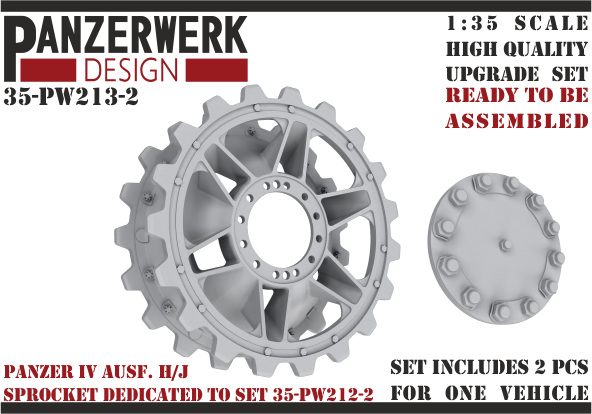 1:35 Panzer IV sprockete late