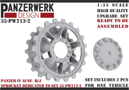 1:35 Panzer IV sprockete late