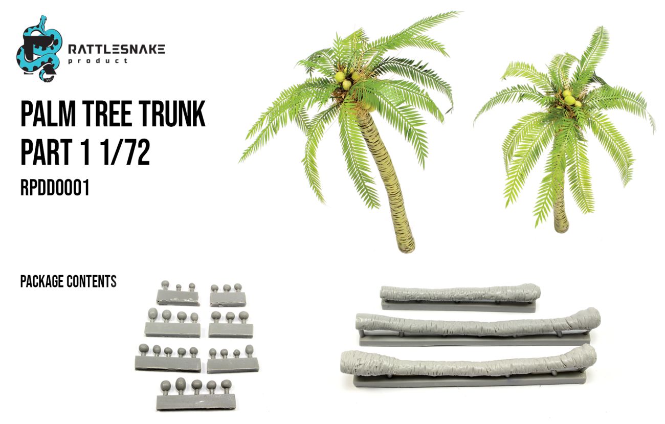 1:72 Palm tree trunk part 1