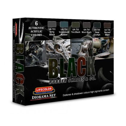 CS27 - Black Rubber Shades & Co. Set