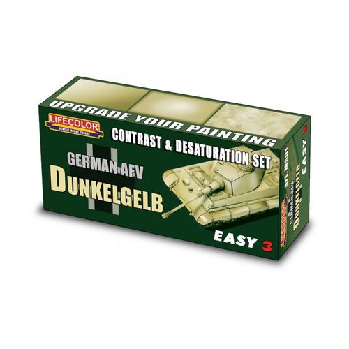 MS01 - German AFV Dunkelgelb contrast and desaturation Set
