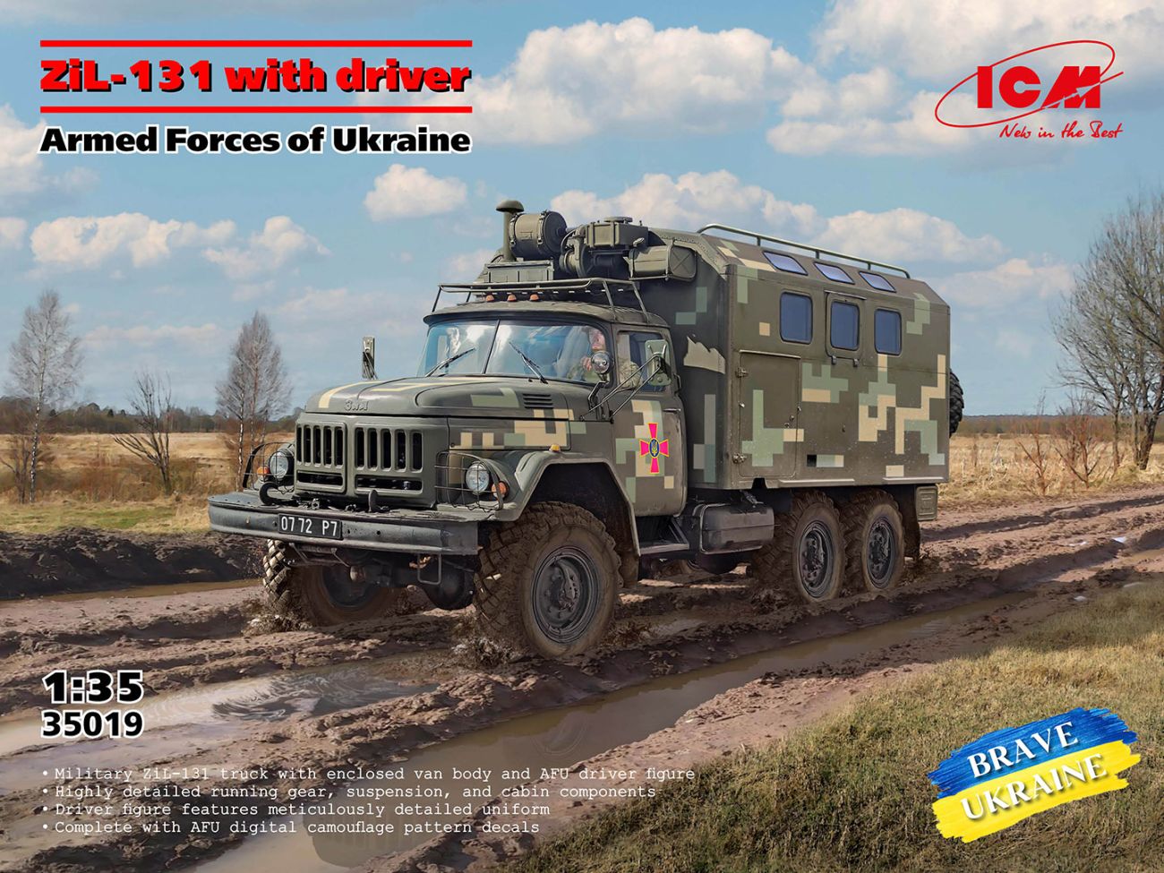 1:35 ZIL-131 with driver