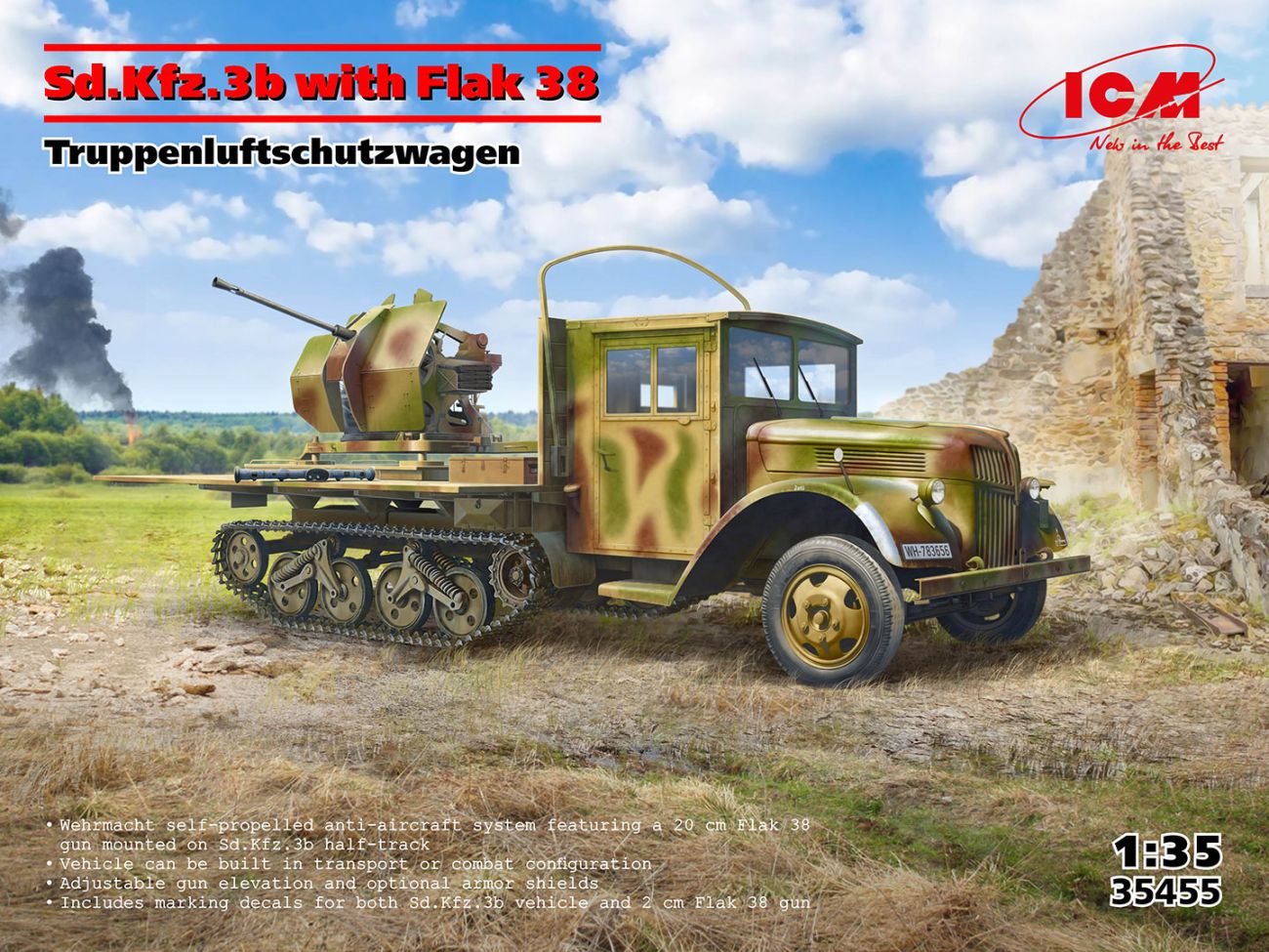 1:35 Sd.Kfz.3b with Flak 38