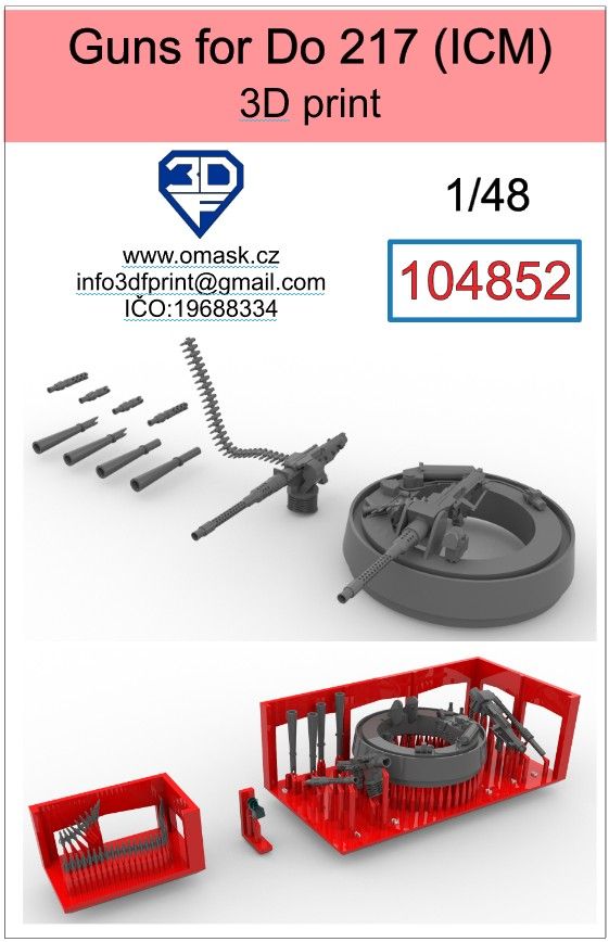1:48 Guns for Do 217 (ICM)