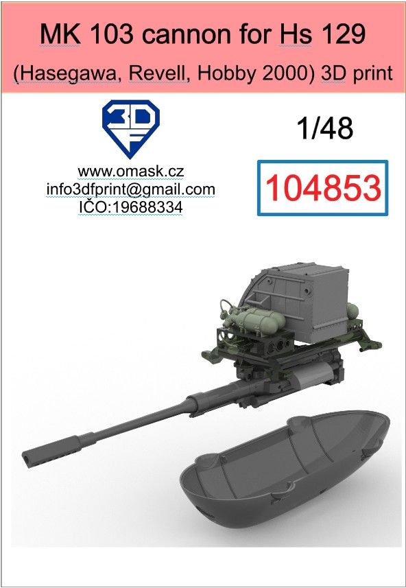 1:48 Mk 109 cannon for Hs 129